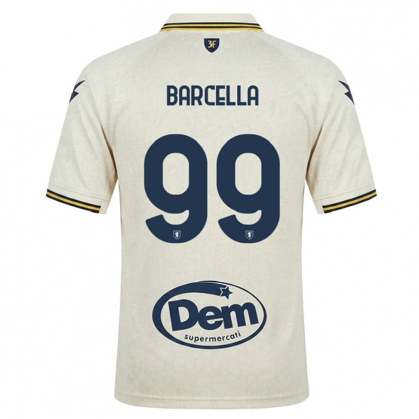 Danxen Mujer Camiseta Kevin Barcella #99 Oldlace Amarillo Negro 2ª Equipación 2026/27 La Camisa