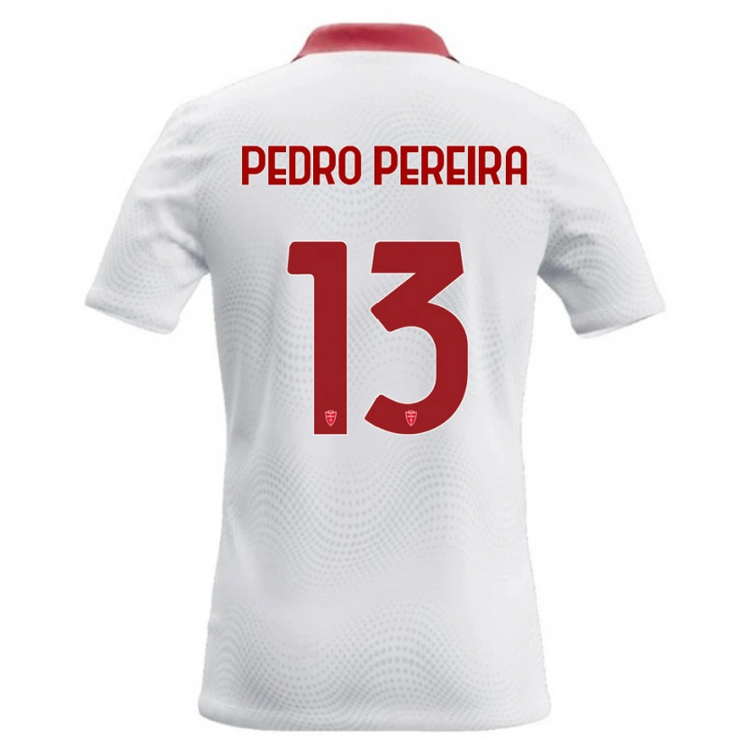 Danxen Mujer Camiseta Pedro Pereira #13 Blanco Rojo 2ª Equipación 2026/27 La Camisa