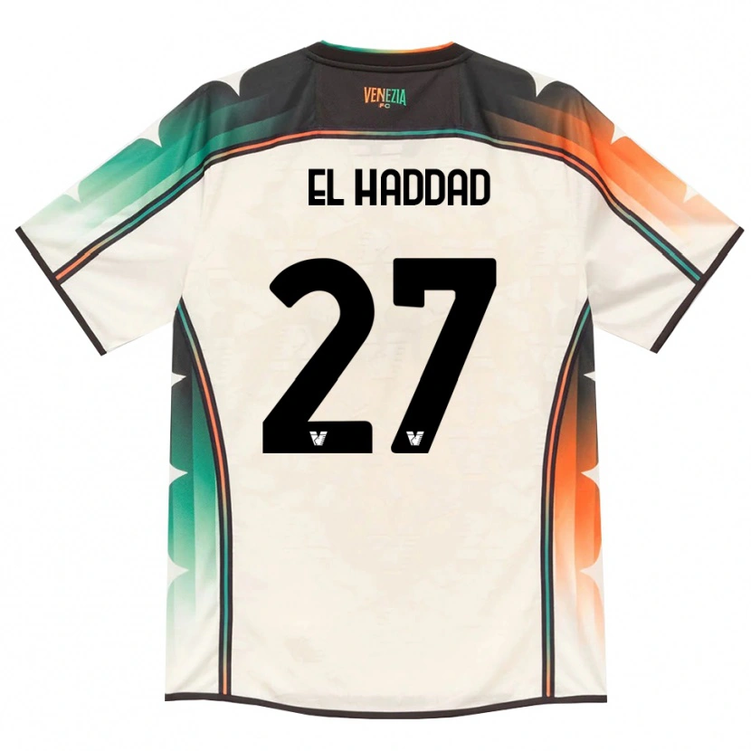 Danxen Mujer Camiseta Saad El Haddad #27 Oldlace Naranja Verde 2ª Equipación 2026/27 La Camisa