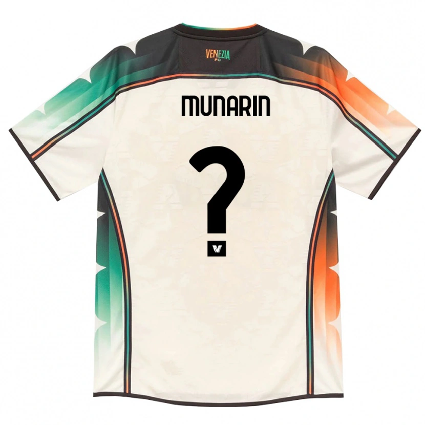 Danxen Mujer Camiseta Tommaso Munarin #0 Oldlace Naranja Verde 2ª Equipación 2026/27 La Camisa