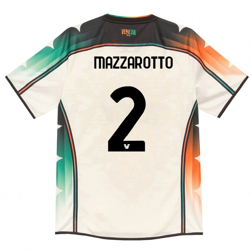 Danxen Mujer Camiseta Jacopo Mazzarotto #2 Oldlace Naranja Verde 2ª Equipación 2026/27 La Camisa