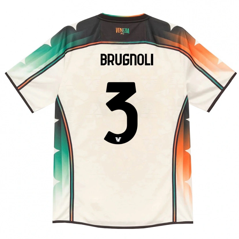 Danxen Mujer Camiseta Lorenzo Brugnoli #3 Oldlace Naranja Verde 2ª Equipación 2026/27 La Camisa