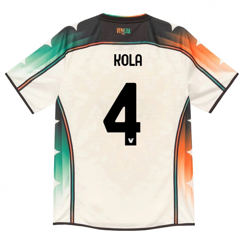 Danxen Mujer Camiseta Davide Kola #4 Oldlace Naranja Verde 2ª Equipación 2026/27 La Camisa