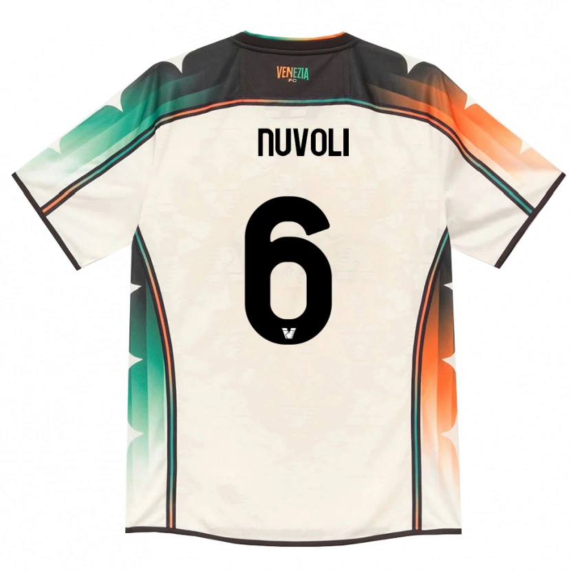 Danxen Mujer Camiseta Francesco Nuvoli #6 Oldlace Naranja Verde 2ª Equipación 2026/27 La Camisa