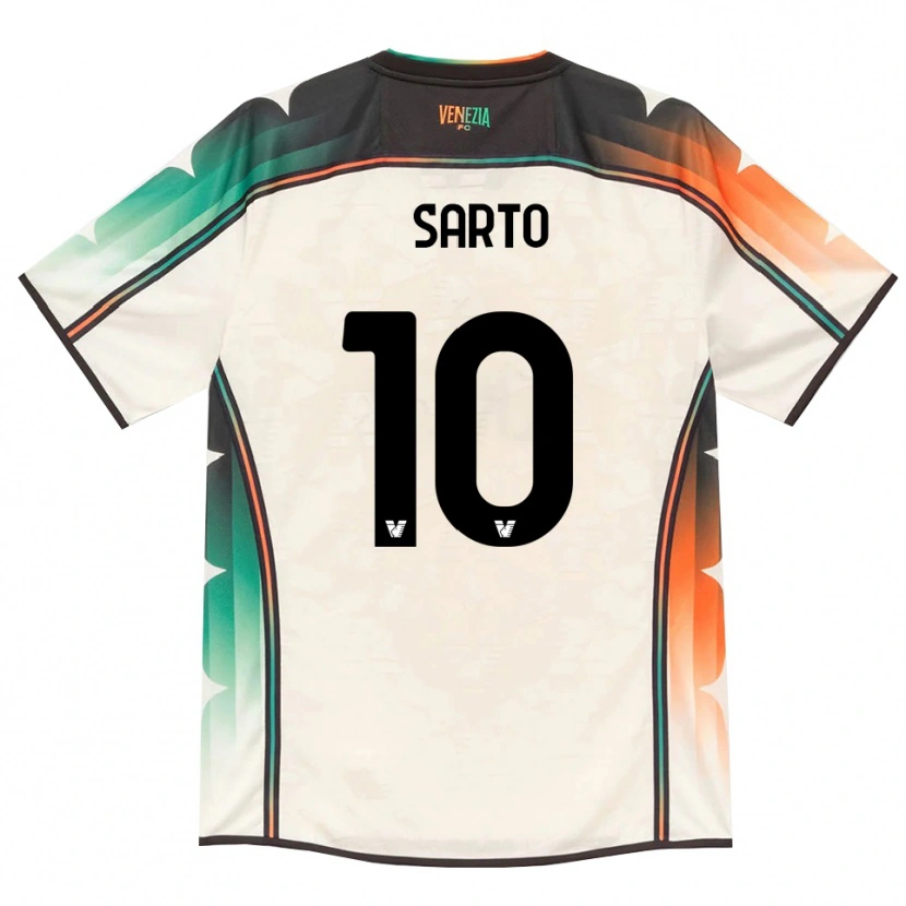 Danxen Mujer Camiseta Gabriel Sarto #10 Oldlace Naranja Verde 2ª Equipación 2026/27 La Camisa