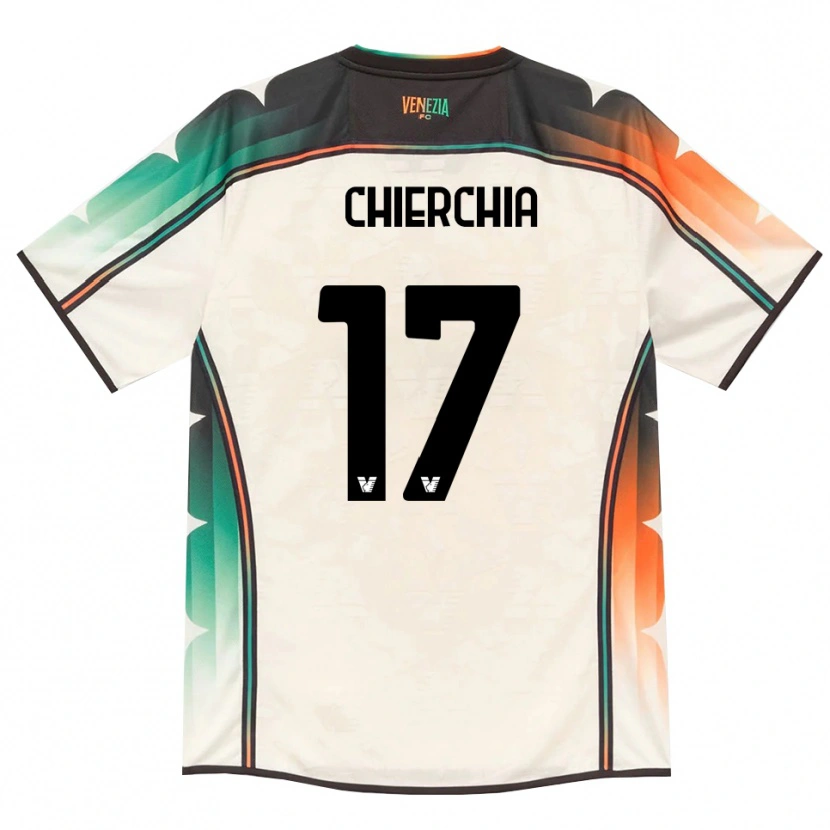 Danxen Mujer Camiseta Chiara Chierchia #17 Oldlace Naranja Verde 2ª Equipación 2026/27 La Camisa