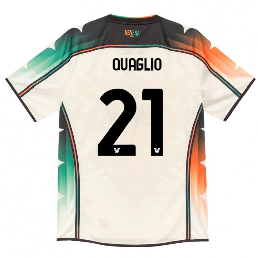 Danxen Mujer Camiseta Anna Quaglio #21 Oldlace Naranja Verde 2ª Equipación 2026/27 La Camisa