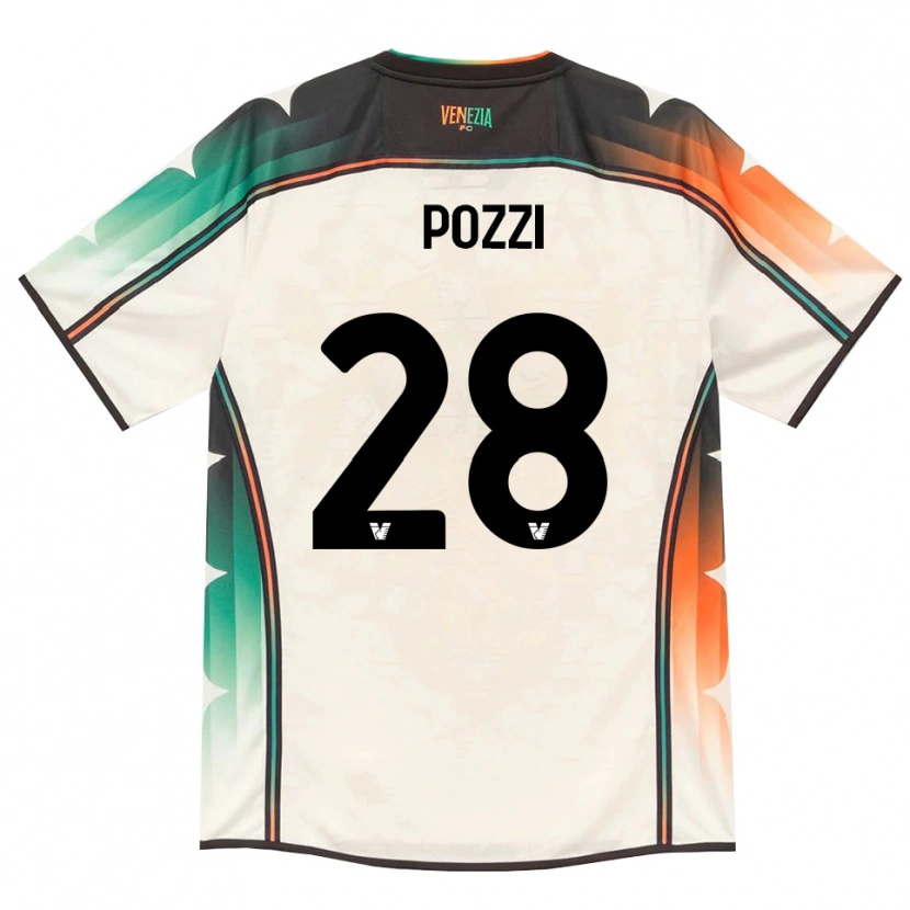 Danxen Mujer Camiseta Alessio Pozzi #28 Oldlace Naranja Verde 2ª Equipación 2026/27 La Camisa