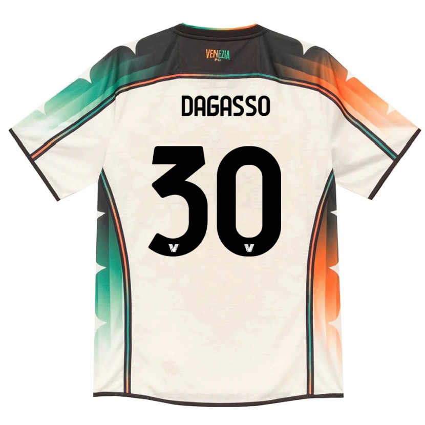 Danxen Mujer Camiseta Matteo Dagasso #30 Oldlace Naranja Verde 2ª Equipación 2026/27 La Camisa