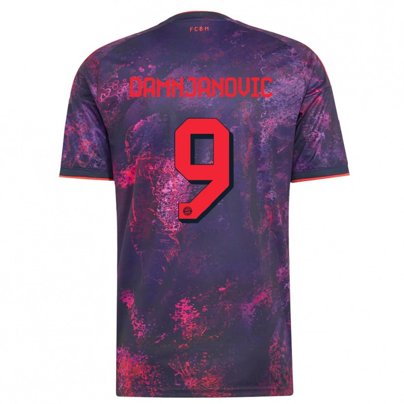 Danxen Mujer Camiseta Jovana Damnjanovic #9 Rojo Morado Equipación Tercera 2026/27 La Camisa