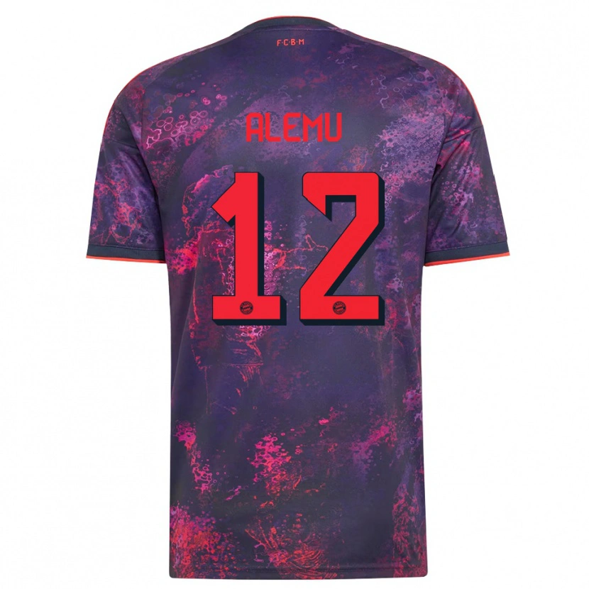 Danxen Mujer Camiseta Liul Alemu #12 Rojo Morado Equipación Tercera 2026/27 La Camisa