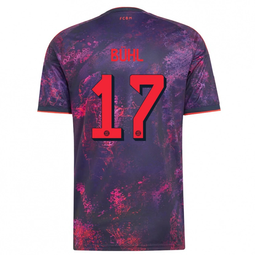 Danxen Mujer Camiseta Klara Bühl #17 Rojo Morado Equipación Tercera 2026/27 La Camisa