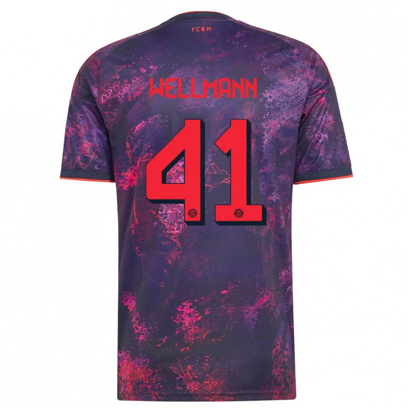 Danxen Mujer Camiseta Anna Wellmann #41 Rojo Morado Equipación Tercera 2026/27 La Camisa
