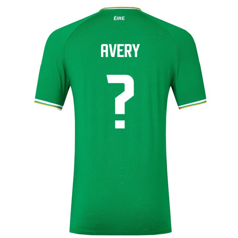 Danxen Niño Camiseta Irlanda Theo Avery #0 Verde 1ª Equipación 24-26 La Camisa