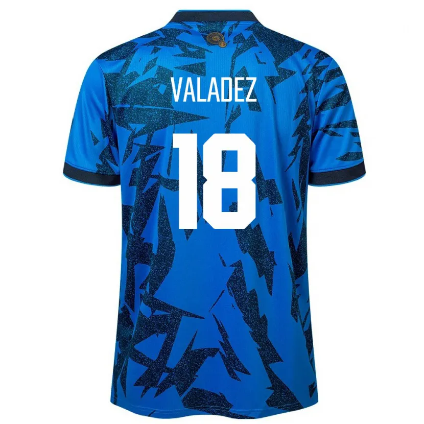 Danxen Niño Camiseta El Salvador Samantha Valadez #18 Azul 1ª Equipación 24-26 La Camisa