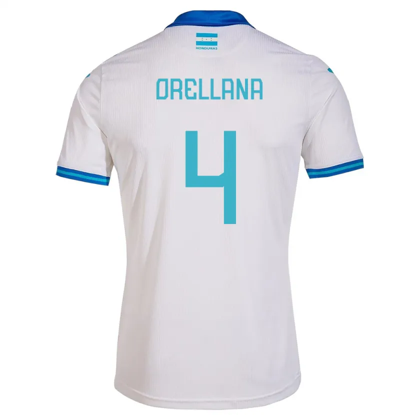 Danxen Niño Camiseta Honduras André Orellana #4 Blanco 1ª Equipación 24-26 La Camisa