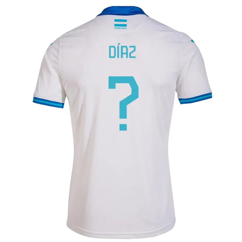 Danxen Niño Camiseta Honduras Kimberly Díaz #0 Blanco 1ª Equipación 24-26 La Camisa