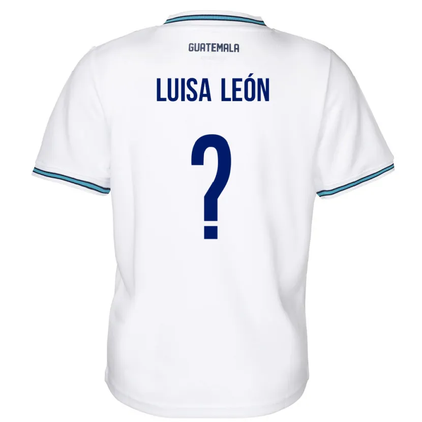 Danxen Niño Camiseta Guatemala Luisa León #0 Blanco 1ª Equipación 24-26 La Camisa