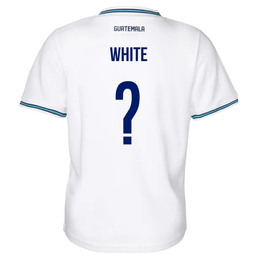 Danxen Niño Camiseta Guatemala Megan White #0 Blanco 1ª Equipación 24-26 La Camisa