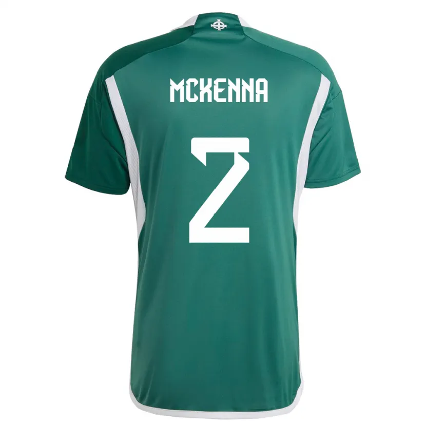 Danxen Niño Camiseta Irlanda Del Norte Rebecca Mckenna #2 Verde 1ª Equipación 24-26 La Camisa