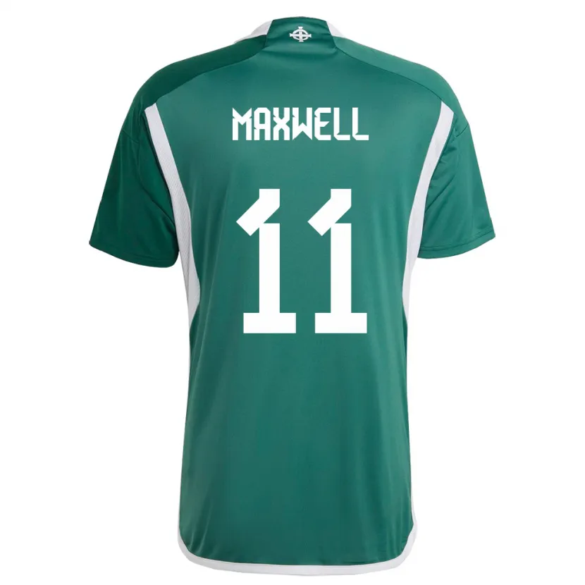 Danxen Niño Camiseta Irlanda Del Norte Danielle Maxwell #11 Verde 1ª Equipación 24-26 La Camisa