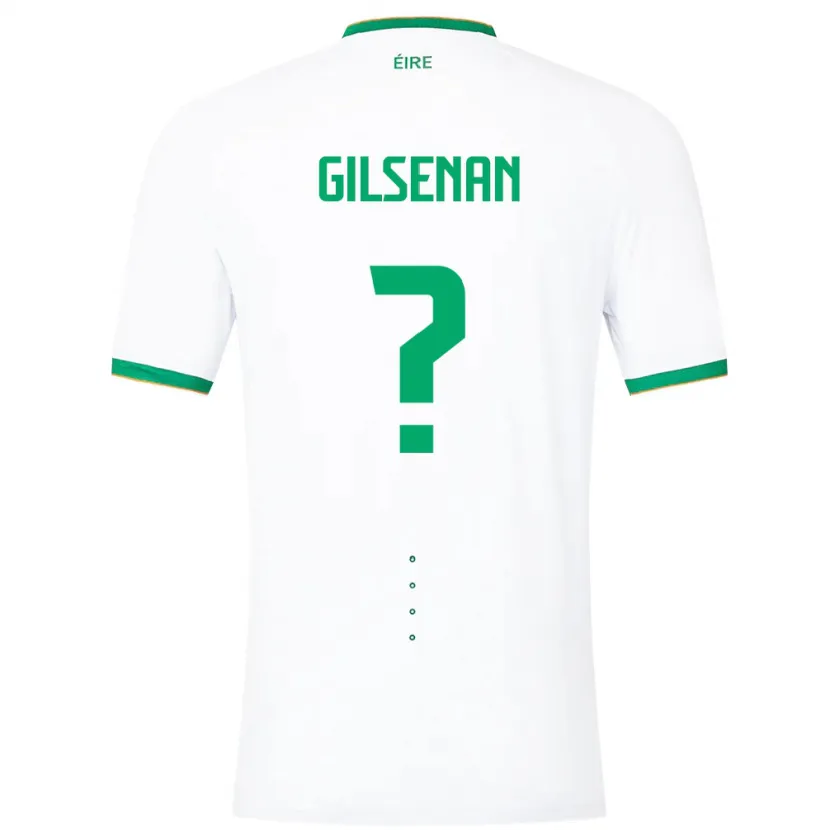 Danxen Niño Camiseta Irlanda Zak Gilsenan #0 Blanco 2ª Equipación 24-26 La Camisa