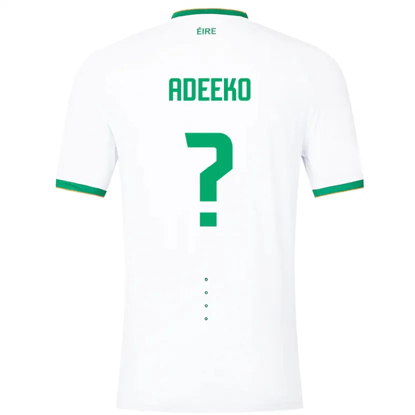 Danxen Niño Camiseta Irlanda Baba Adeeko #0 Blanco 2ª Equipación 24-26 La Camisa