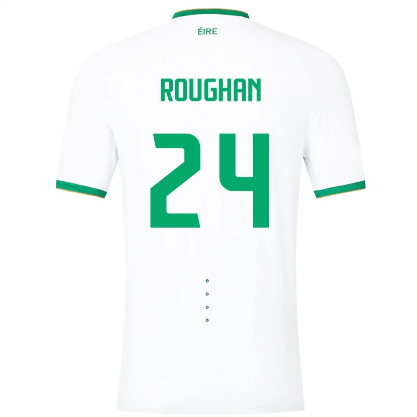 Danxen Niño Camiseta Irlanda Sean Roughan #24 Blanco 2ª Equipación 24-26 La Camisa