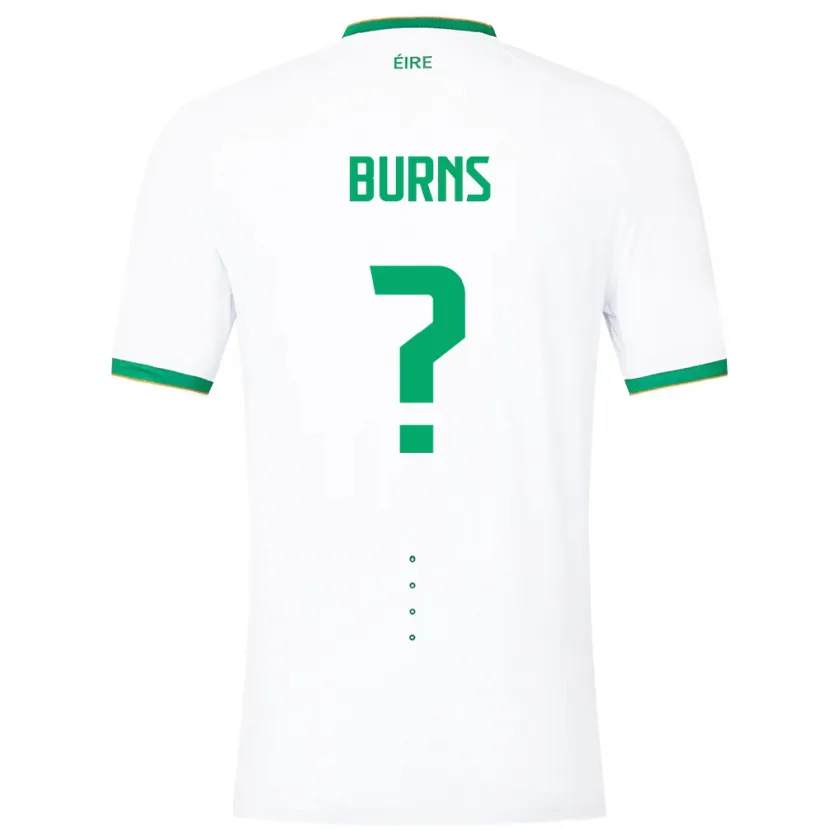 Danxen Niño Camiseta Irlanda Darragh Burns #0 Blanco 2ª Equipación 24-26 La Camisa