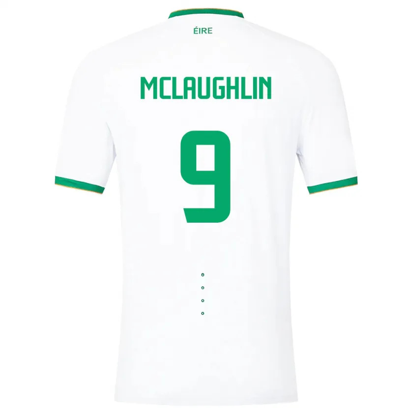Danxen Niño Camiseta Irlanda Erin Mclaughlin #9 Blanco 2ª Equipación 24-26 La Camisa
