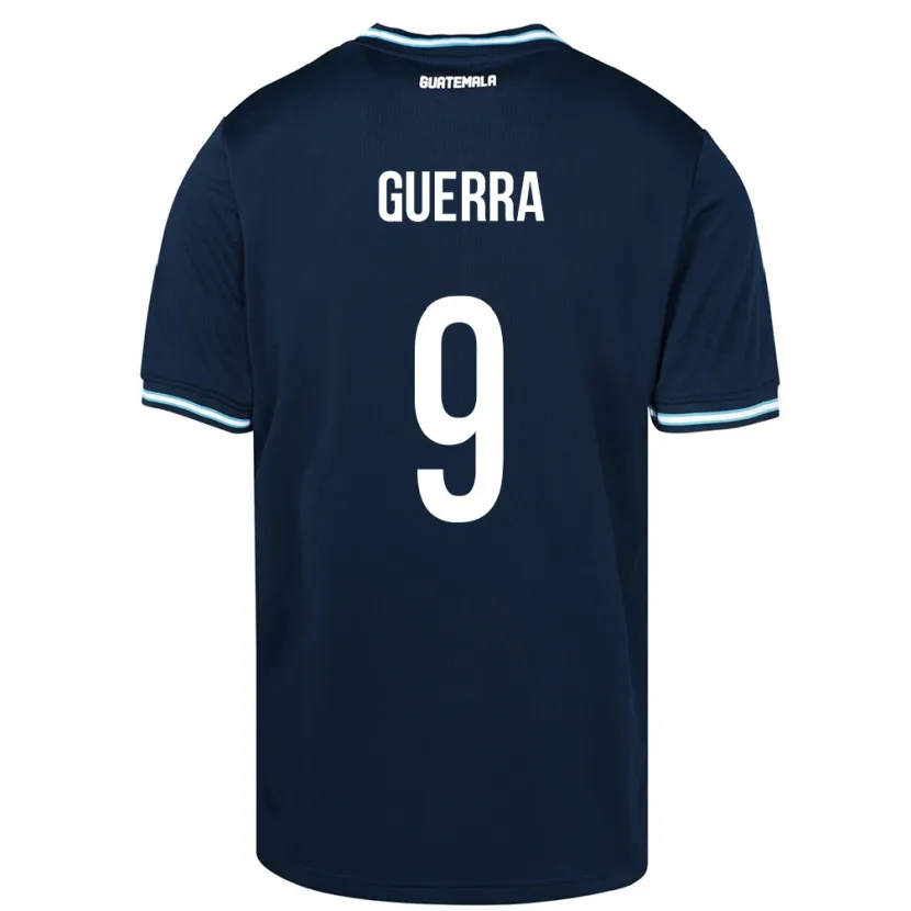 Danxen Niño Camiseta Guatemala Oseas Guerra #9 Azul 2ª Equipación 24-26 La Camisa