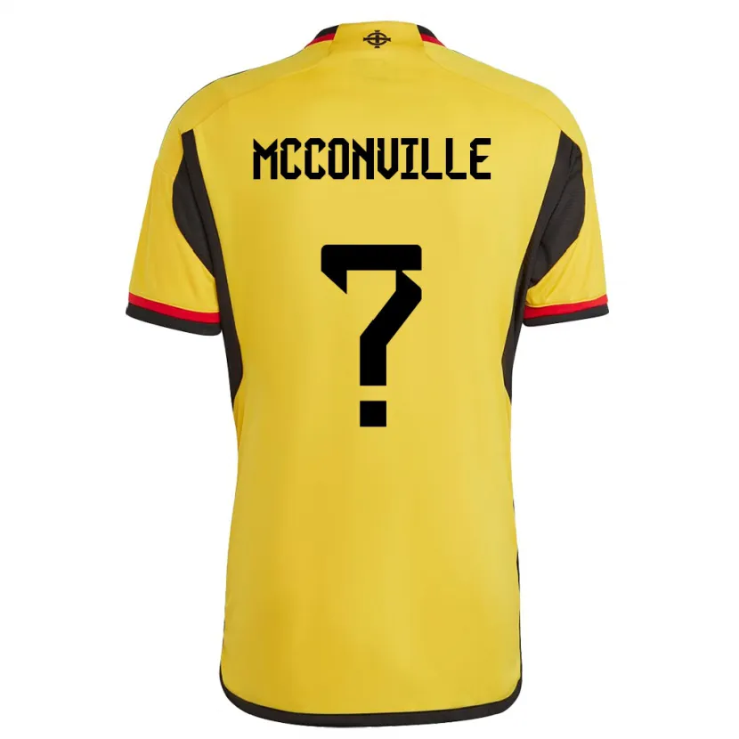 Danxen Niño Camiseta Irlanda Del Norte Ruairi Mcconville #0 Blanco 2ª Equipación 24-26 La Camisa