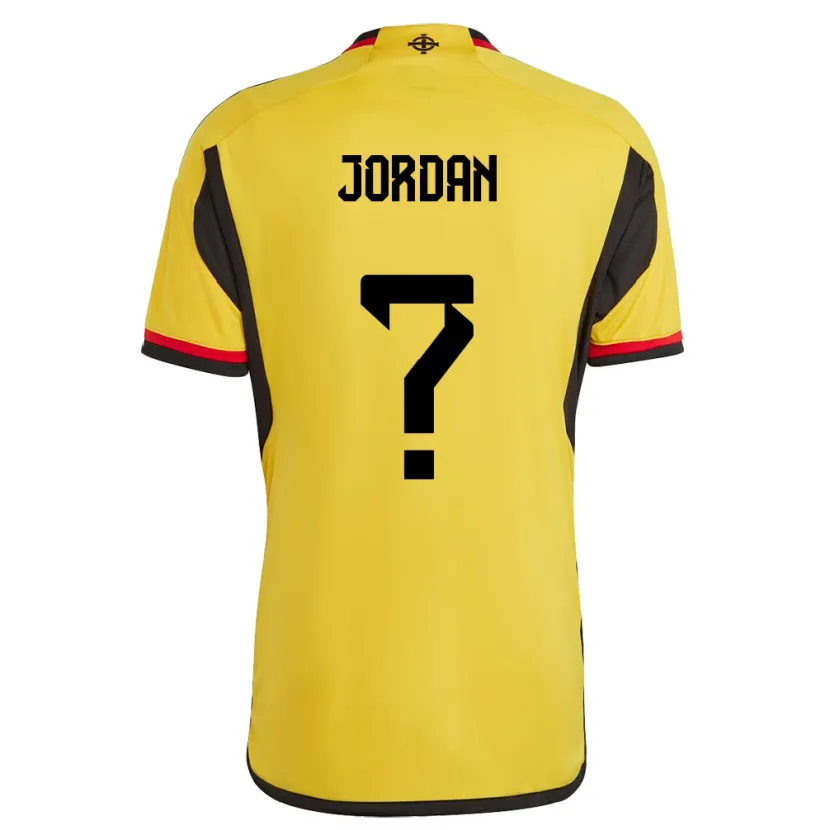 Danxen Niño Camiseta Irlanda Del Norte Reece Jordan #0 Blanco 2ª Equipación 24-26 La Camisa
