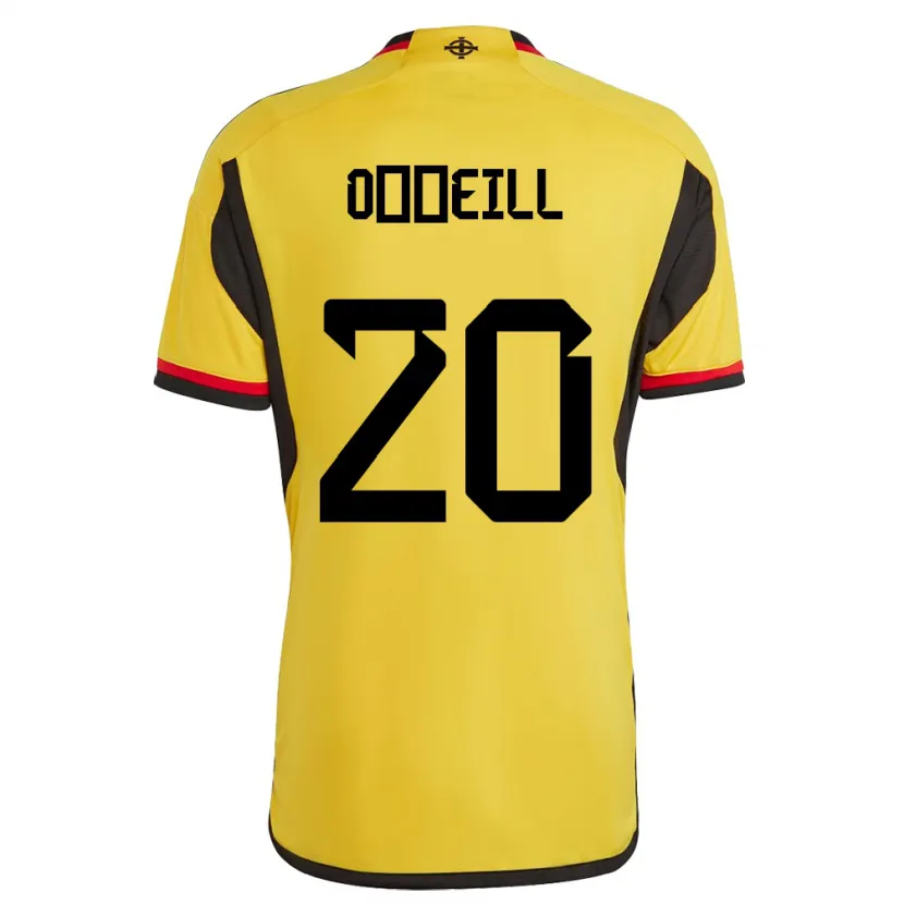 Danxen Niño Camiseta Irlanda Del Norte Ceadach O’neill #20 Blanco 2ª Equipación 24-26 La Camisa