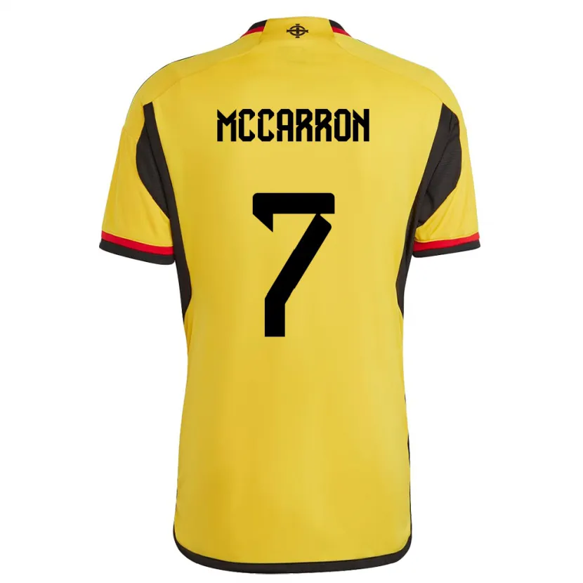 Danxen Niño Camiseta Irlanda Del Norte Chloe Mccarron #7 Blanco 2ª Equipación 24-26 La Camisa