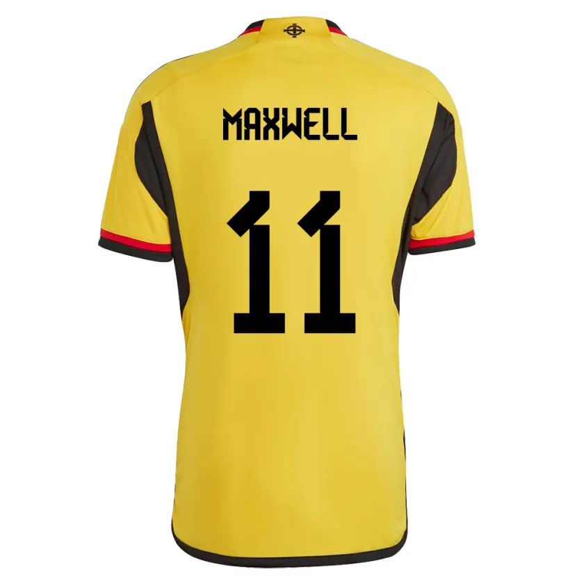 Danxen Niño Camiseta Irlanda Del Norte Danielle Maxwell #11 Blanco 2ª Equipación 24-26 La Camisa