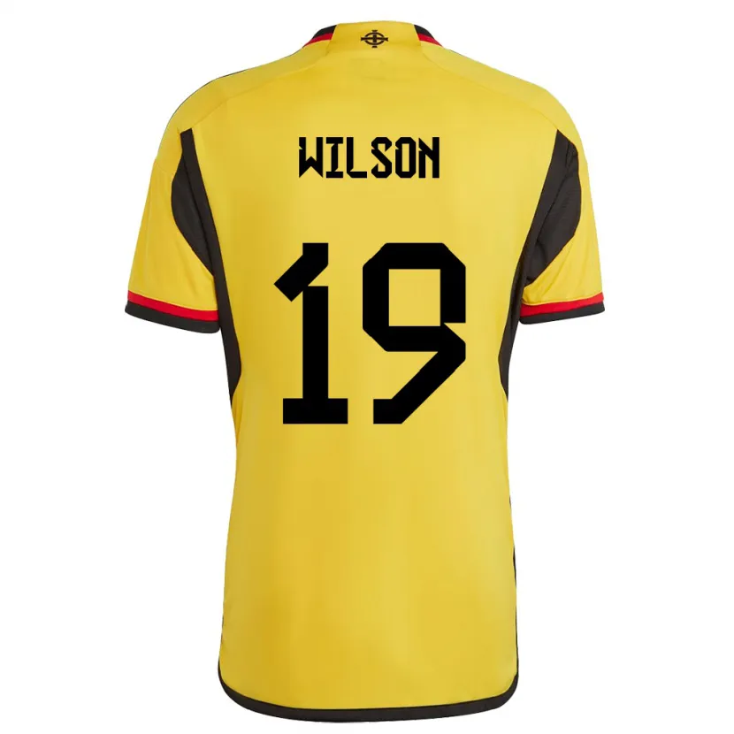 Danxen Niño Camiseta Irlanda Del Norte Emily Wilson #19 Blanco 2ª Equipación 24-26 La Camisa