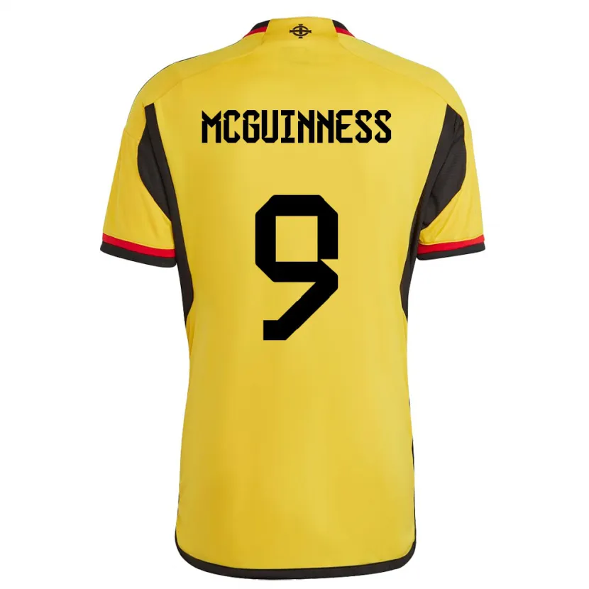 Danxen Niño Camiseta Irlanda Del Norte Kirsty Mcguinness #9 Blanco 2ª Equipación 24-26 La Camisa