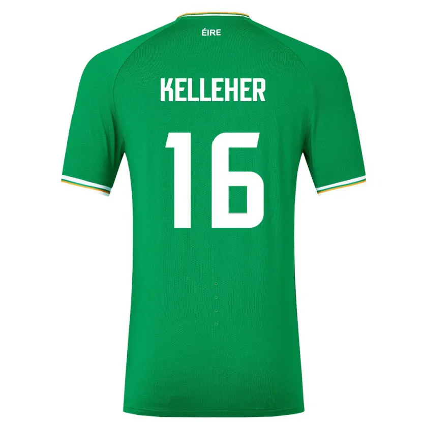 Danxen Hombre Camiseta Irlanda Caoimhín Kelleher #16 Verde 1ª Equipación 24-26 La Camisa