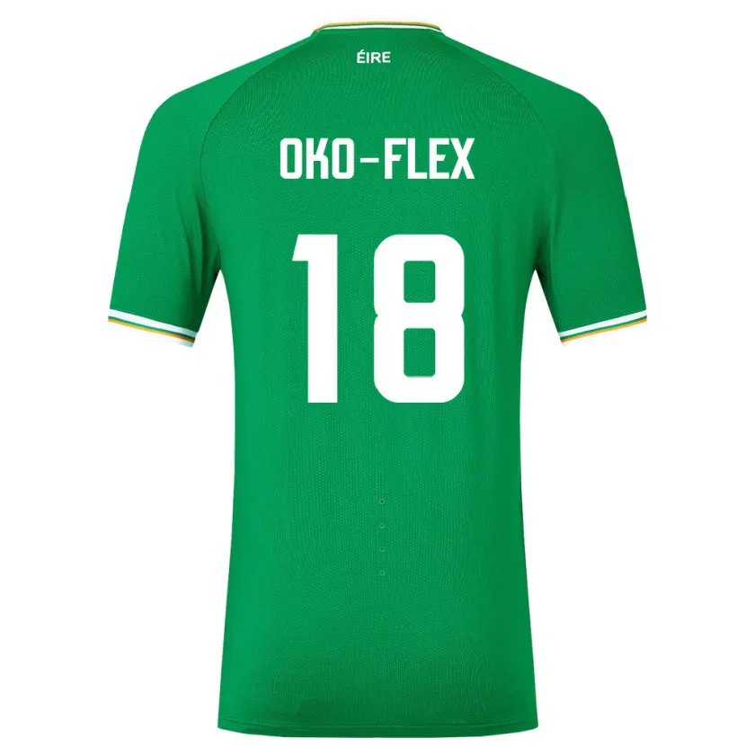 Danxen Hombre Camiseta Irlanda Armstrong Oko-Flex #18 Verde 1ª Equipación 24-26 La Camisa
