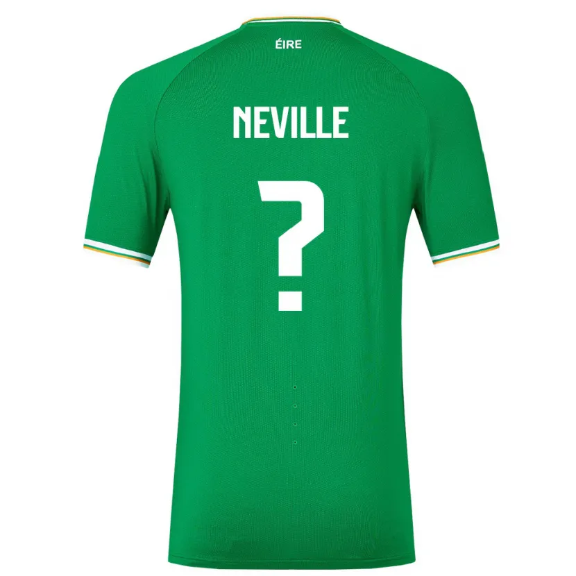 Danxen Hombre Camiseta Irlanda Harvey Neville #0 Verde 1ª Equipación 24-26 La Camisa