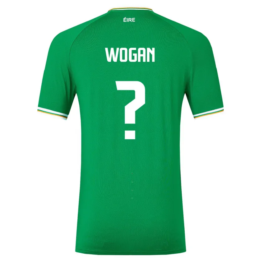 Danxen Hombre Camiseta Irlanda Andrew Wogan #0 Verde 1ª Equipación 24-26 La Camisa