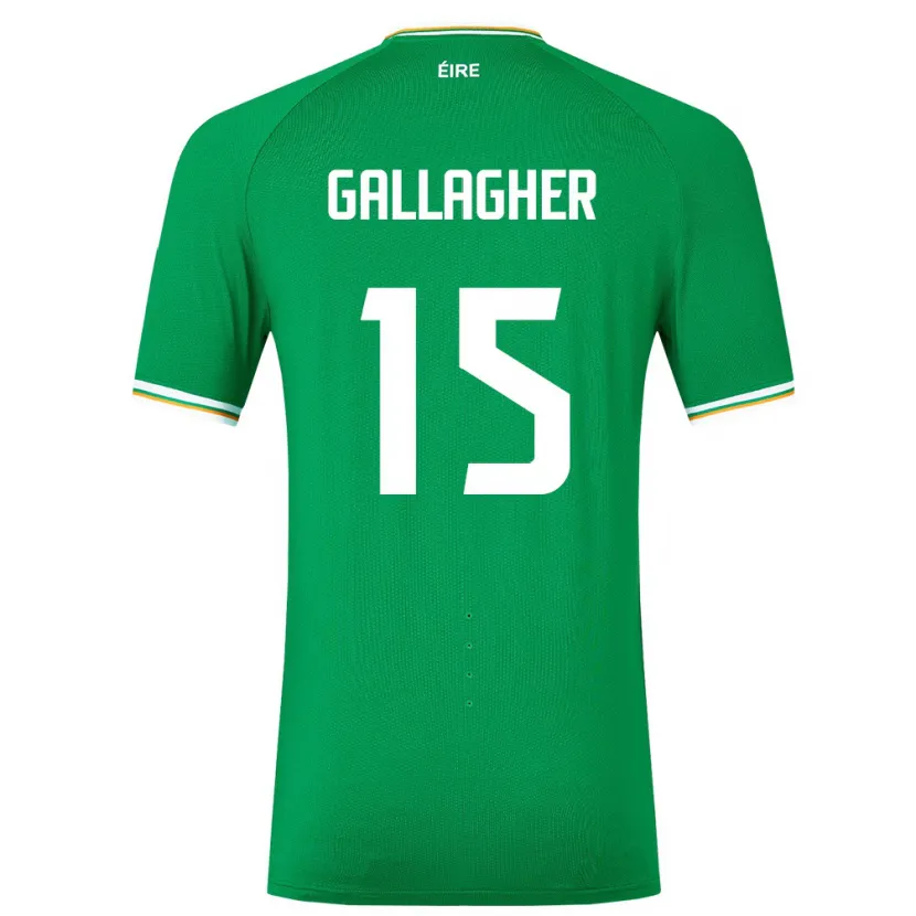 Danxen Hombre Camiseta Irlanda Oisín Gallagher #15 Verde 1ª Equipación 24-26 La Camisa