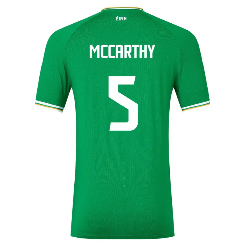 Danxen Hombre Camiseta Irlanda Taylor Mccarthy #5 Verde 1ª Equipación 24-26 La Camisa