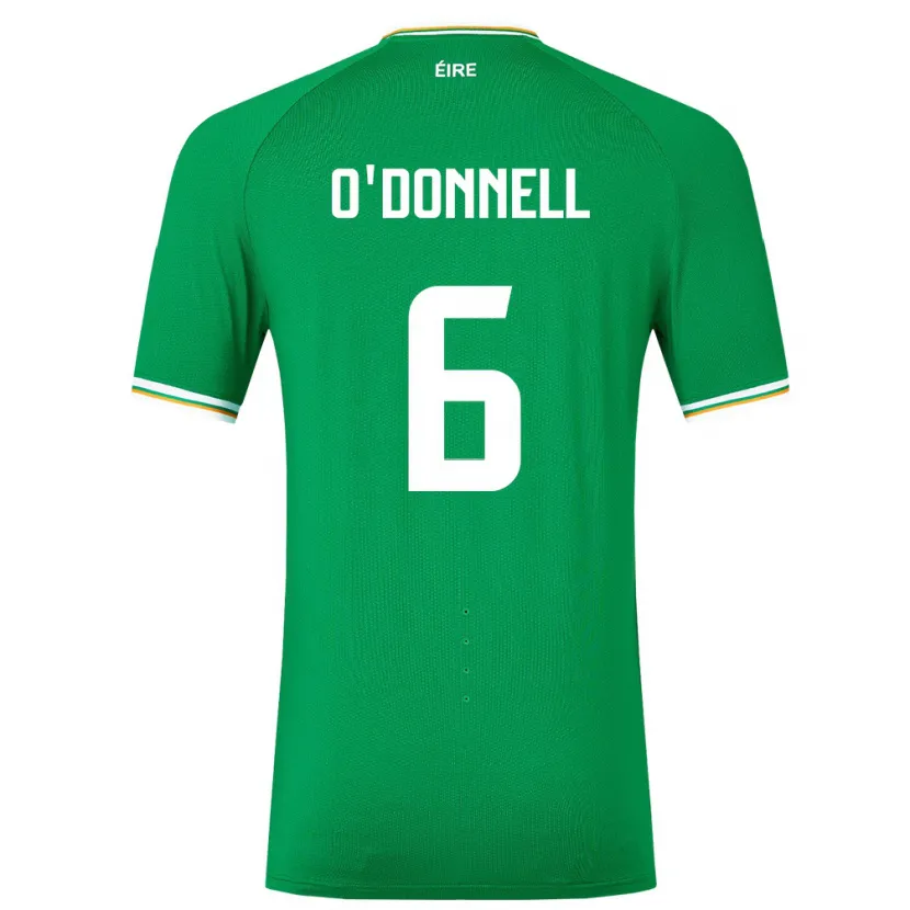 Danxen Hombre Camiseta Irlanda Luke O'donnell #6 Verde 1ª Equipación 24-26 La Camisa