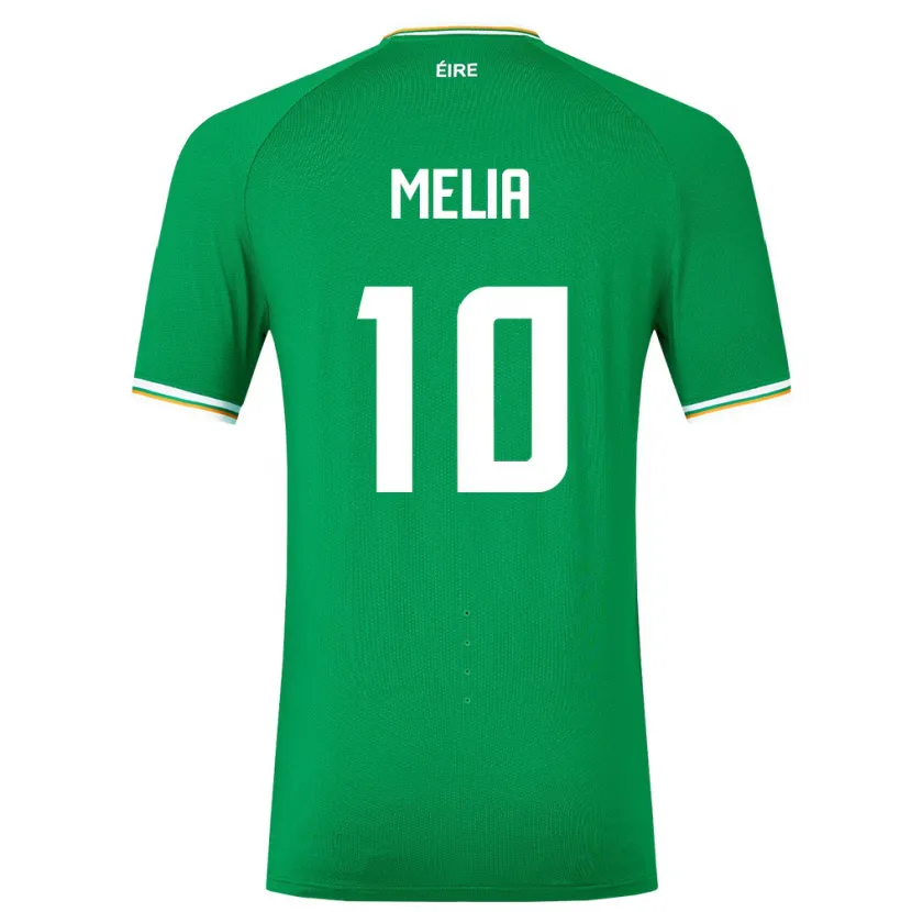 Danxen Hombre Camiseta Irlanda Mason Melia #10 Verde 1ª Equipación 24-26 La Camisa