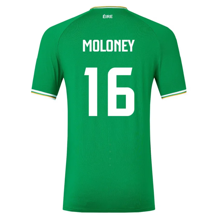 Danxen Hombre Camiseta Irlanda Grace Moloney #16 Verde 1ª Equipación 24-26 La Camisa