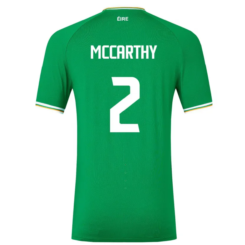 Danxen Hombre Camiseta Irlanda Savannah Mccarthy #2 Verde 1ª Equipación 24-26 La Camisa