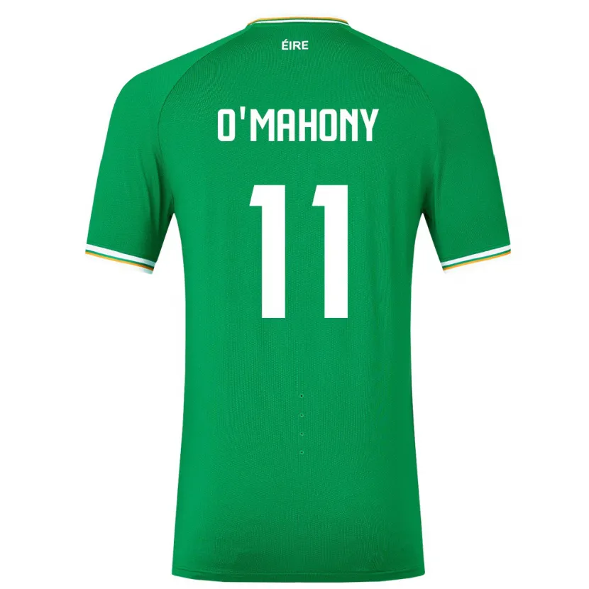 Danxen Hombre Camiseta Irlanda Éabha O'mahony #11 Verde 1ª Equipación 24-26 La Camisa