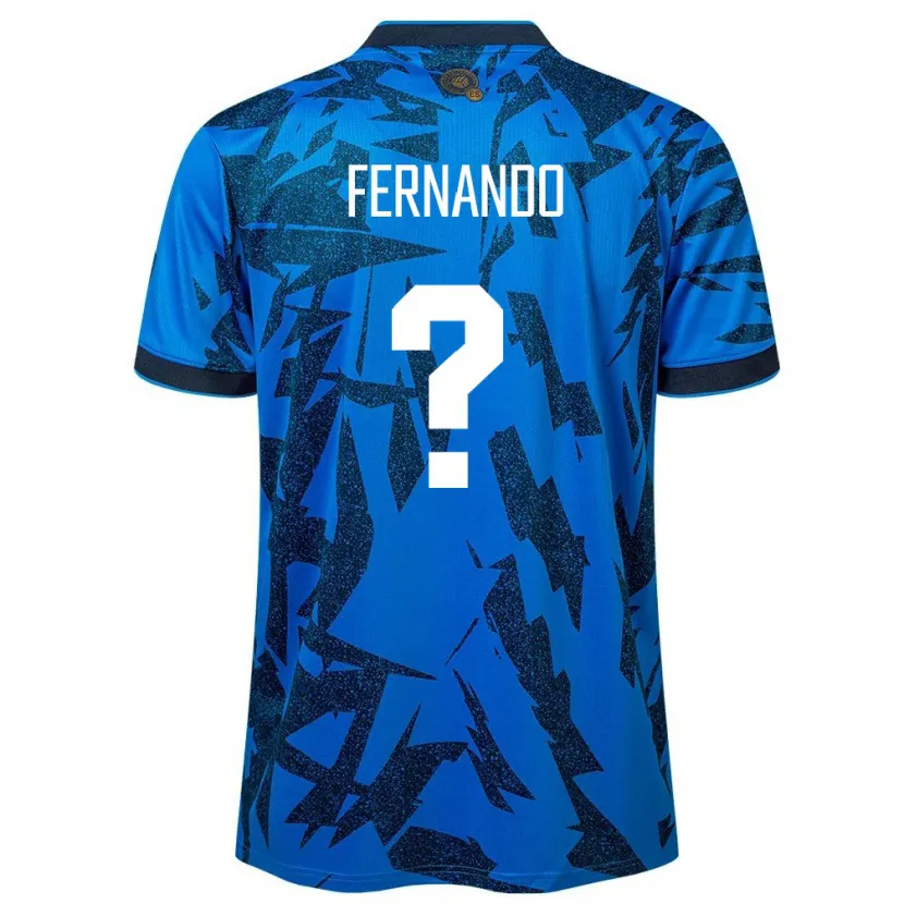 Danxen Hombre Camiseta El Salvador Fernando Sánchez #0 Azul 1ª Equipación 24-26 La Camisa